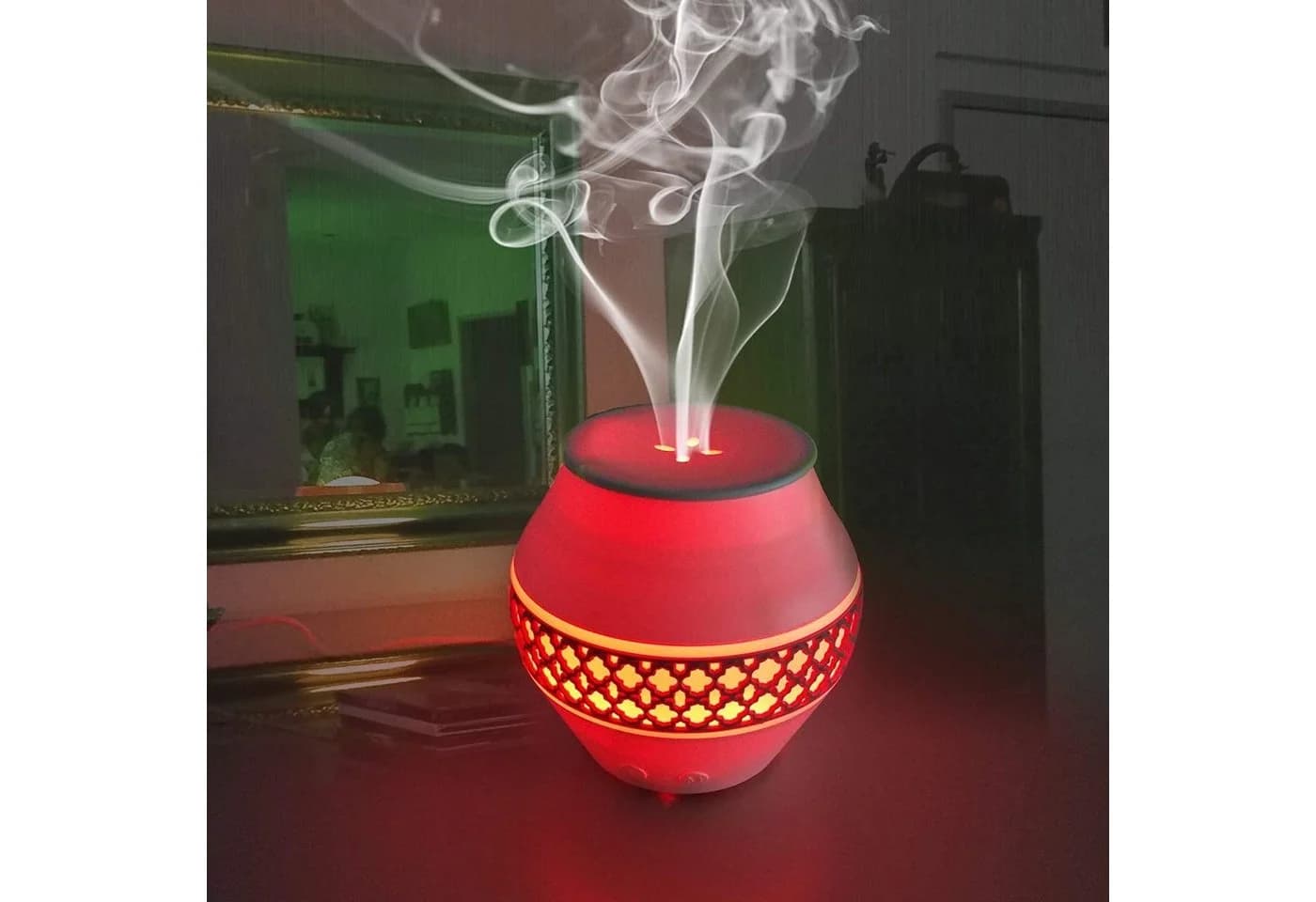 @tec Aroma Diffuser mit LED Farbwechsel, 0,12 l Wassertank, Ultraschall, Duftlampe