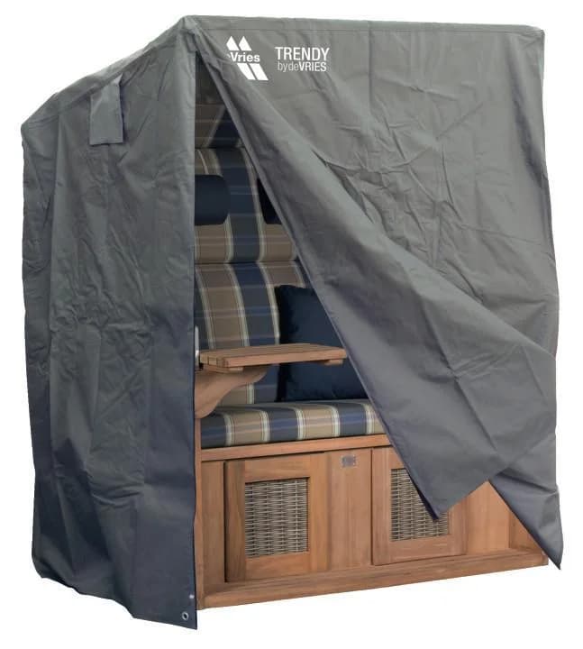 Strandkorb-Schutzhülle Classic Grau Textil