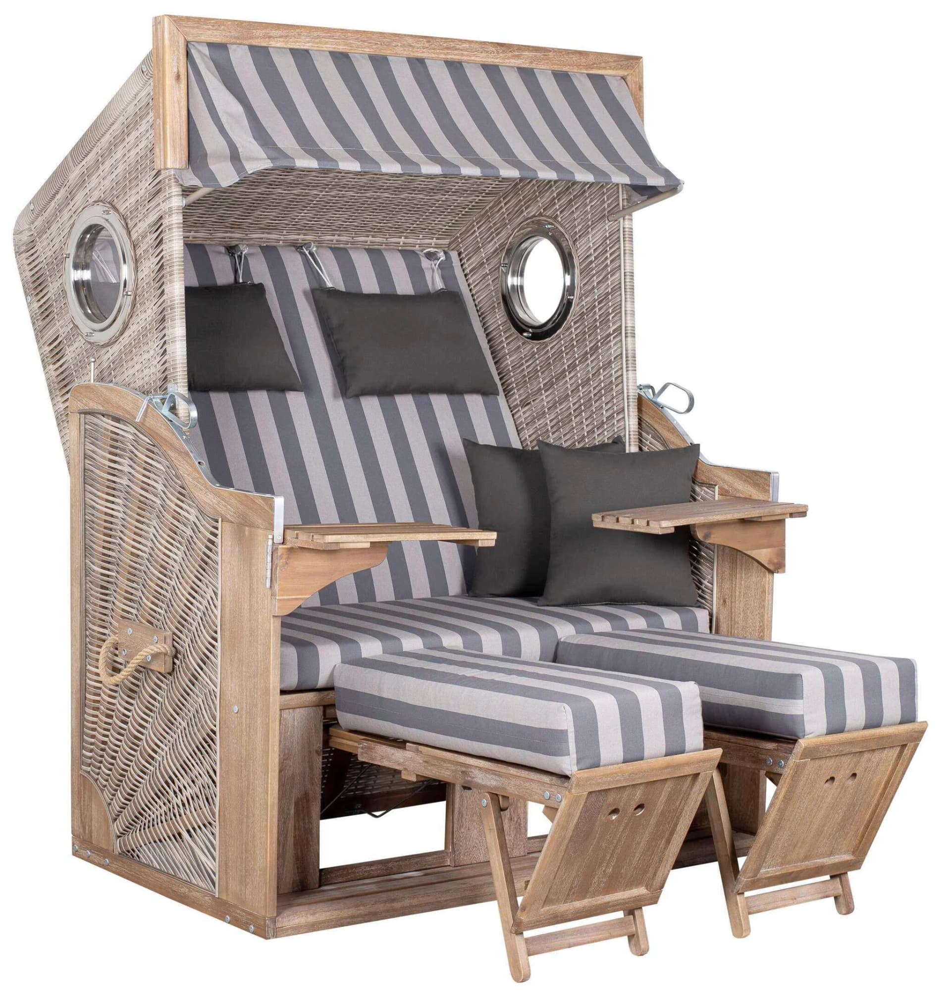 Strandkorb GREENLINE 135XL Akazie Polyethylen