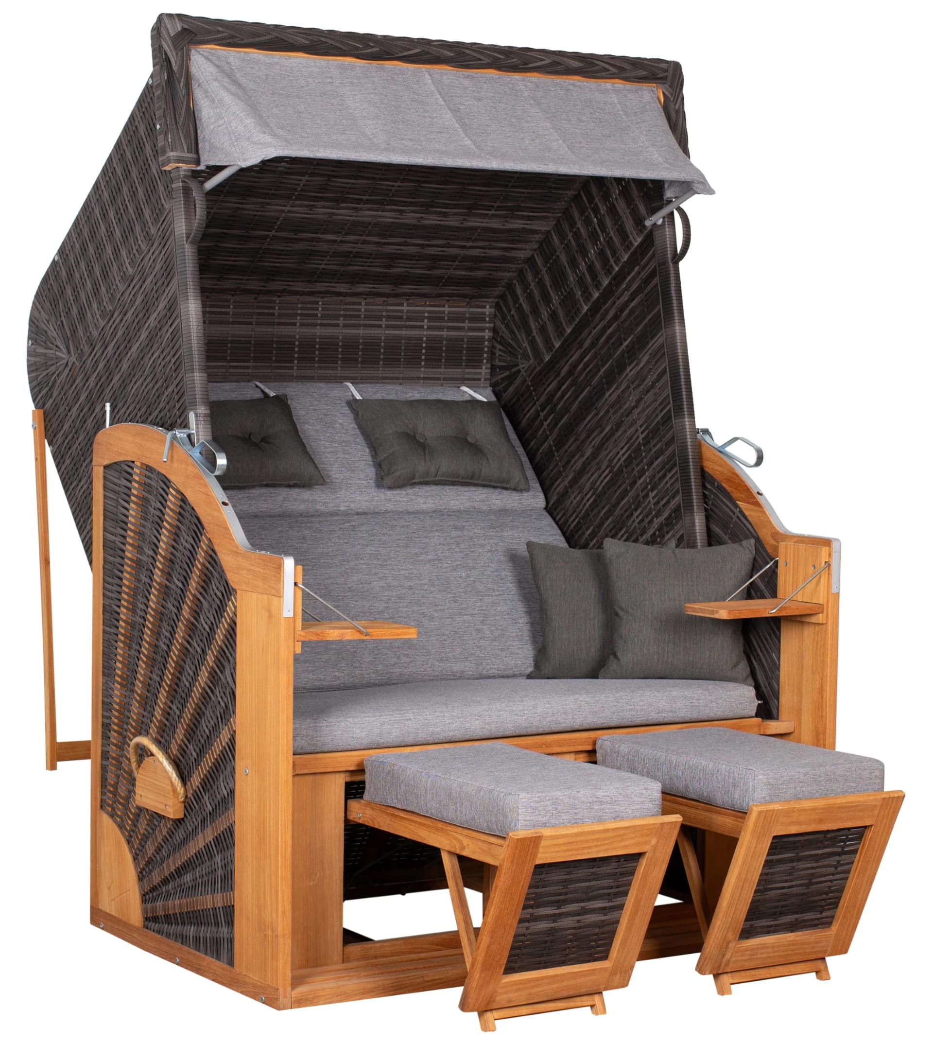 DeVries Strandkorb CLASSIC XL Teakholz
