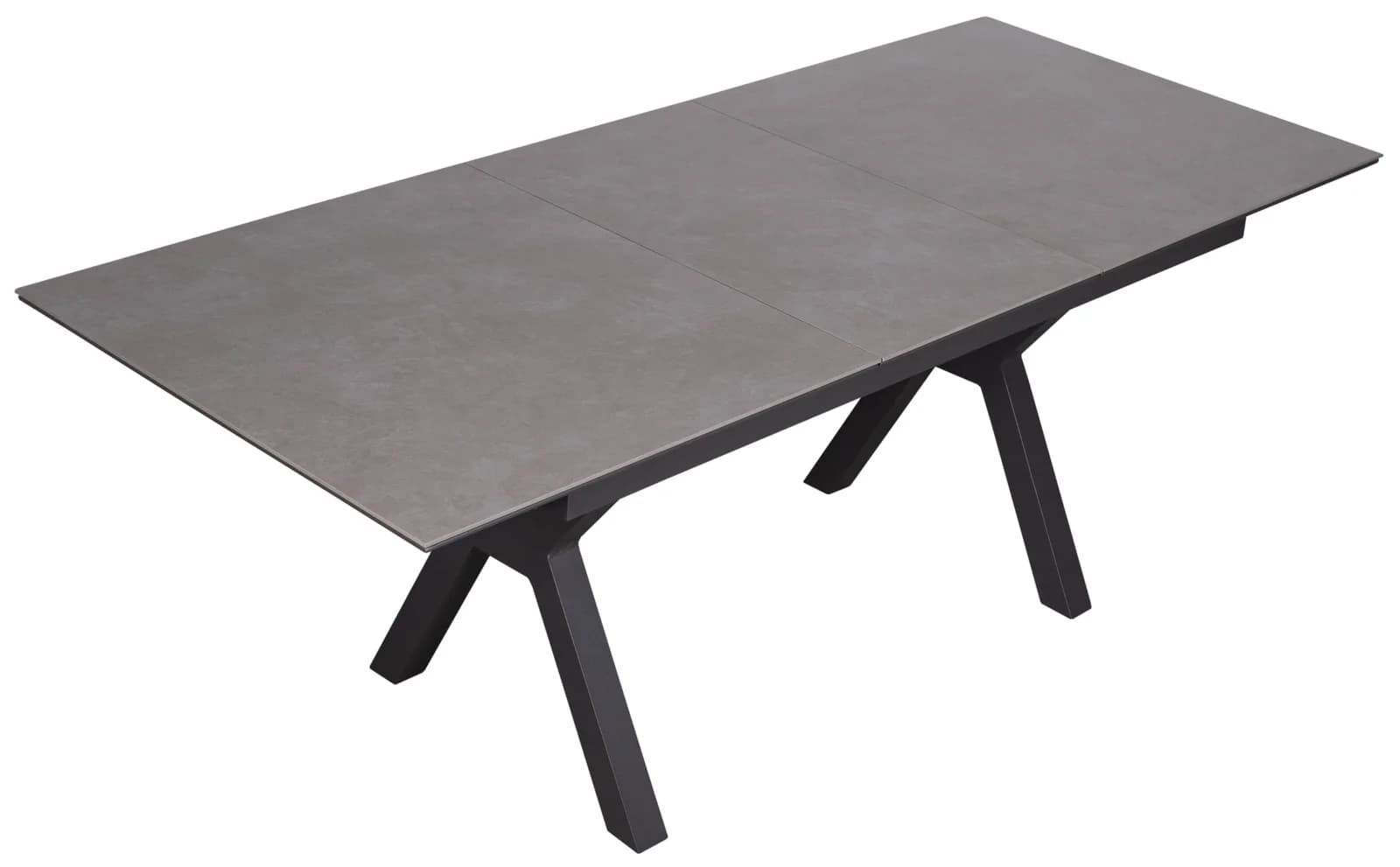 deVries Ausziehtisch 160/210 Aluminium/Edelstahl