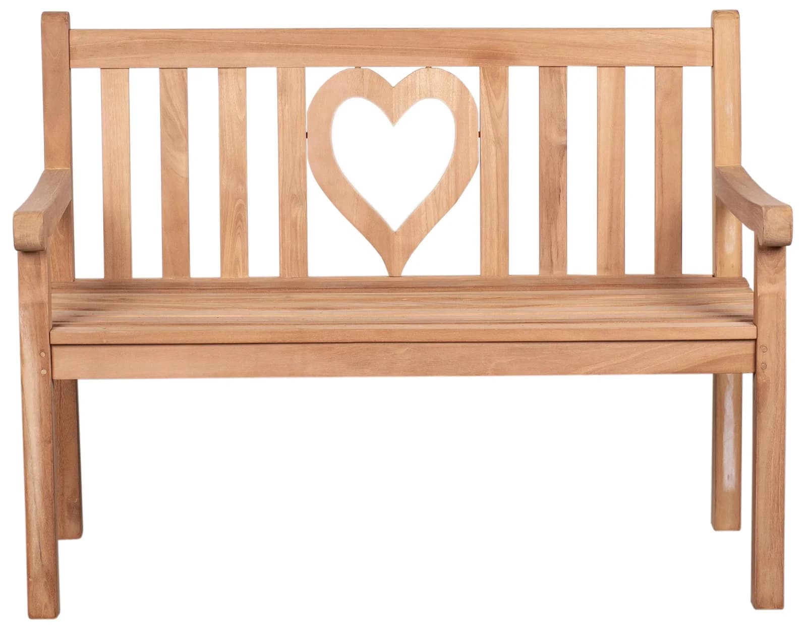 DeVries Gartenbank WOODIE HERZ Teak massiv