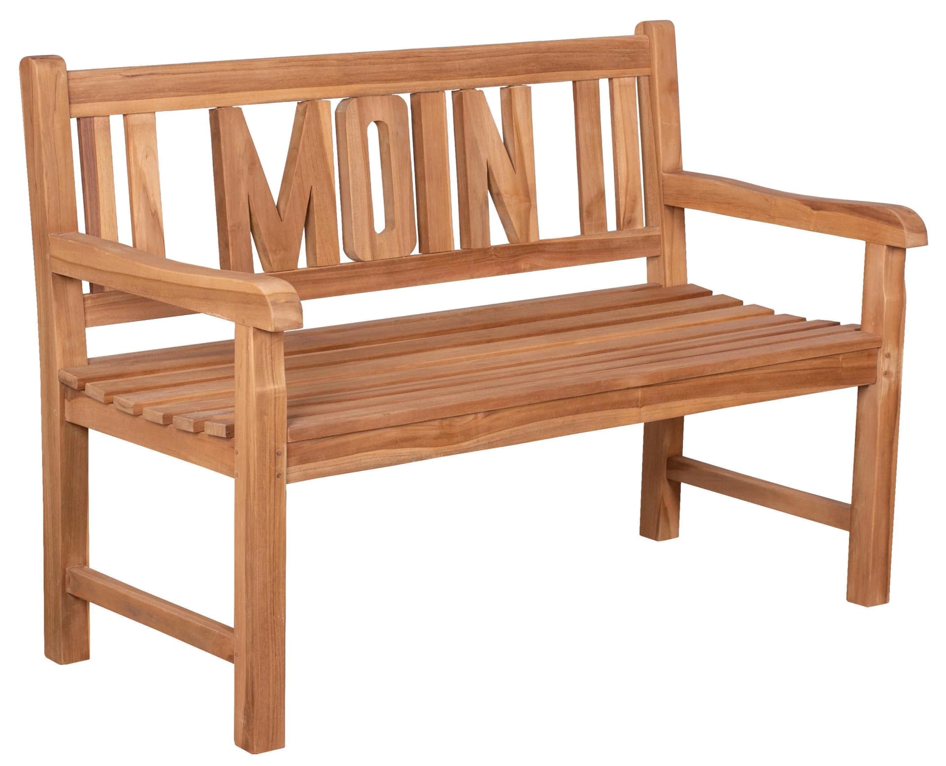 DeVries Gartenbank WOODIE MOIN Teak 2-Sitzer Naturbelassen