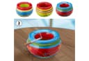 CEPEWA Sturmaschenbecher 3er Set Provence Bunt Keramik Bild 2