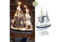 CEPEWA LED Fischkutter Dekoobjekt Blau/Weiß mit 22 LEDs Bild 2