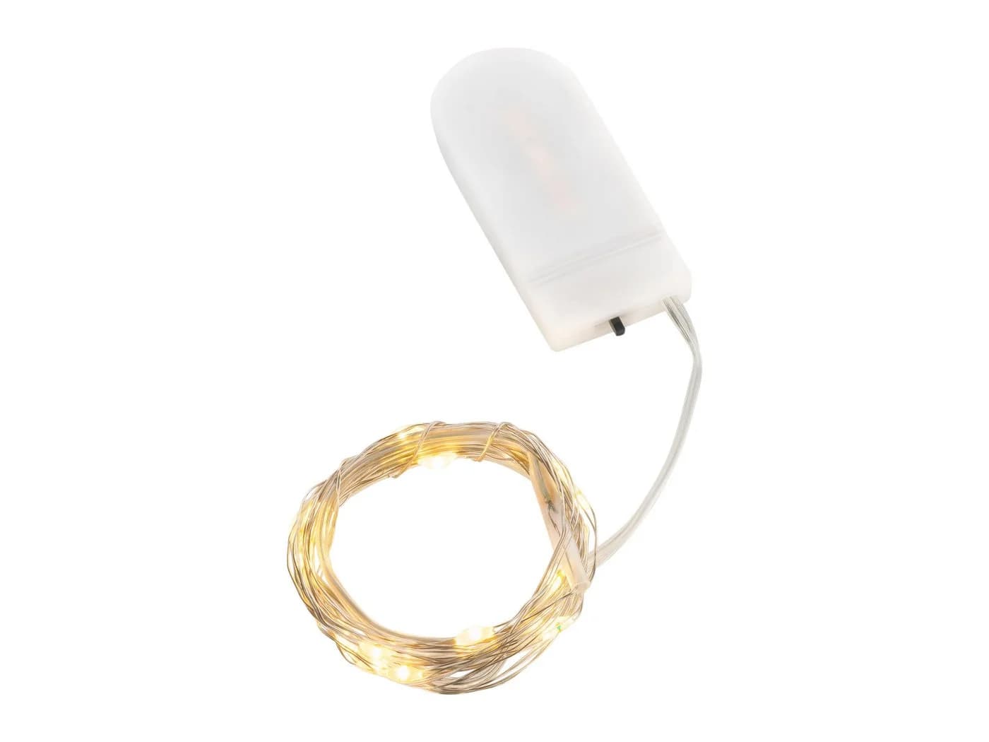 CEPEWA LED-Lichterkette 20 LEDs warmweiß 1,9m silber - Bild 2