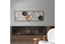 CEPEWA Kunstdruck Wanddeko Metall Grau Silber Gold Bild 3