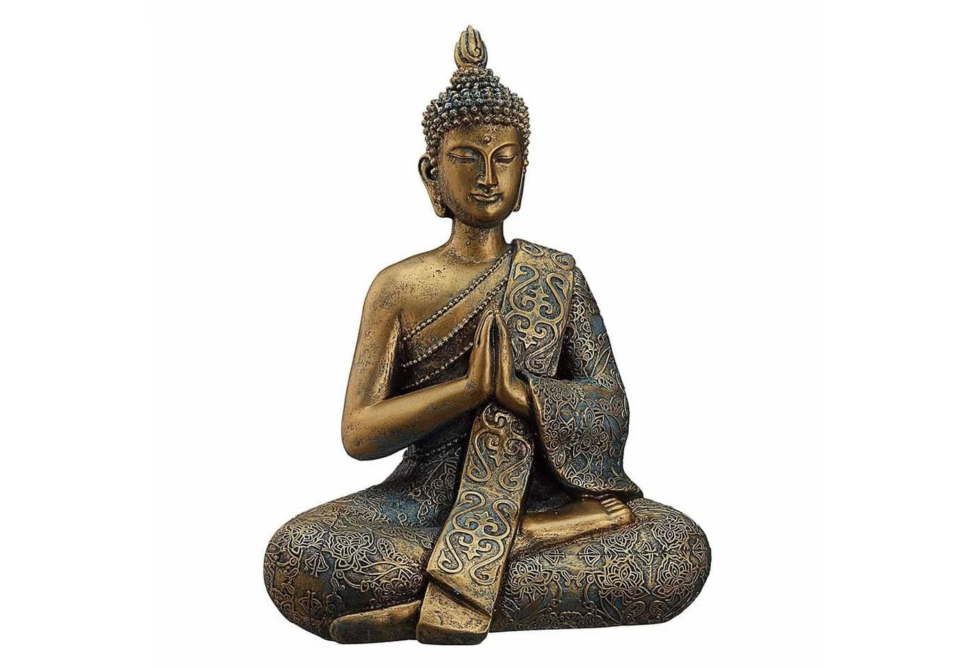 HAC24 Buddhafigur Sitzender Buddha Deko Figur - Bild 2