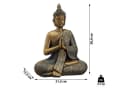 HAC24 Buddhafigur Sitzender Buddha Deko Figur Bild 4