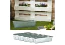CEPEWA Pflanzkasten 6er Set Zink Silber Bild 2