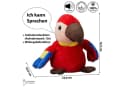 CEPEWA Sprechender Papagei Plüschfigur Bild 1