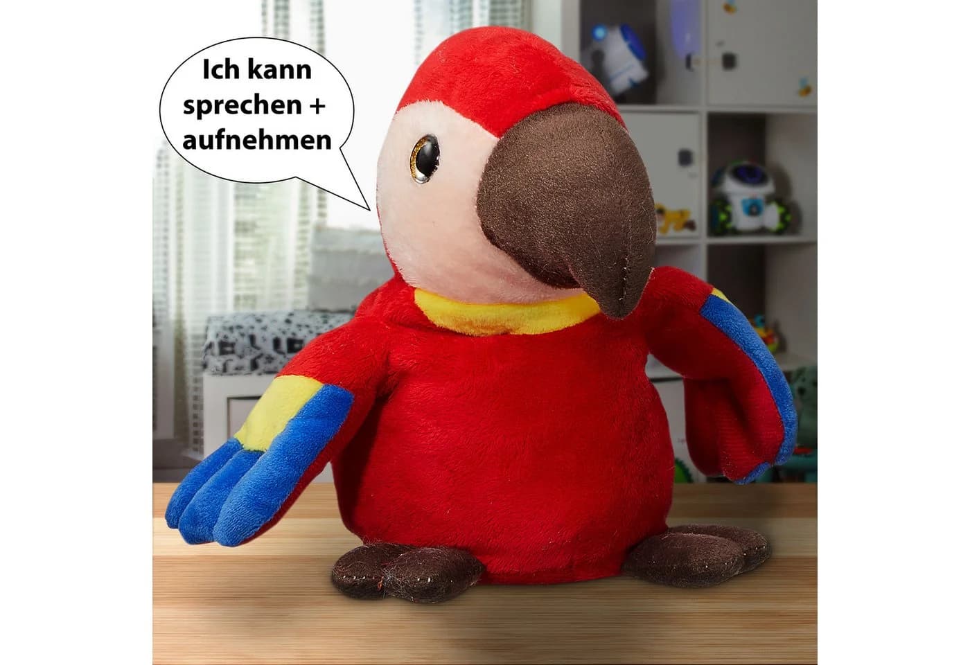 CEPEWA Sprechender Papagei Plüschfigur - Bild 3