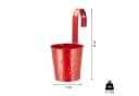 CEPEWA Blumentopf Übertopf Springflower 12er Set zum Hängen rot grün gelb weiß Bild 1