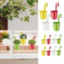 CEPEWA Blumentopf Übertopf Springflower 12er Set zum Hängen rot grün gelb weiß Bild 2