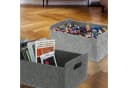 CEPEWA Aufbewahrungsbox 2er Set Filz Grau Faltbar Bild 3