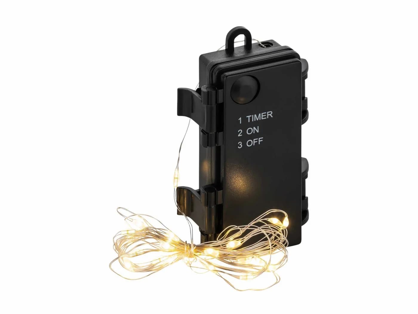 CEPEWA LED-Lichterkette Batterie 20 LEDs Timer Silber 1,9m - Bild 2