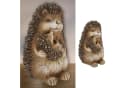 CEPEWA Dekofigur Igel Mama mit Kind 11,5x17,5cm Polyresin Bild 2