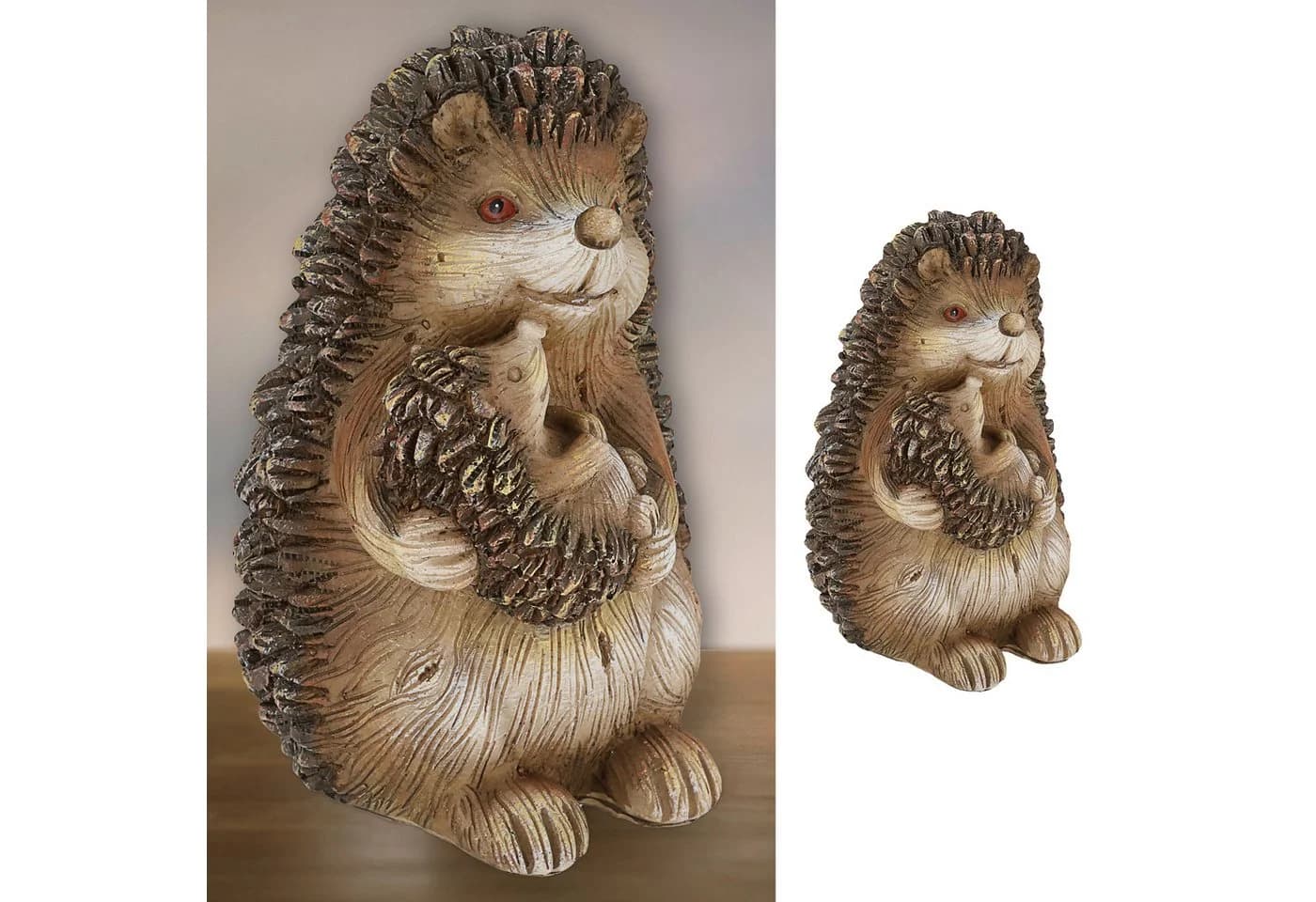 CEPEWA Dekofigur Igel Mama mit Kind 11,5x17,5cm Polyresin - Bild 2