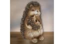CEPEWA Dekofigur Igel Mama mit Kind 11,5x17,5cm Polyresin Bild 3