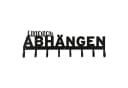 CEPEWA Garderobenleiste "Einfach Abhängen" 8 Haken Schwarz Bild 4