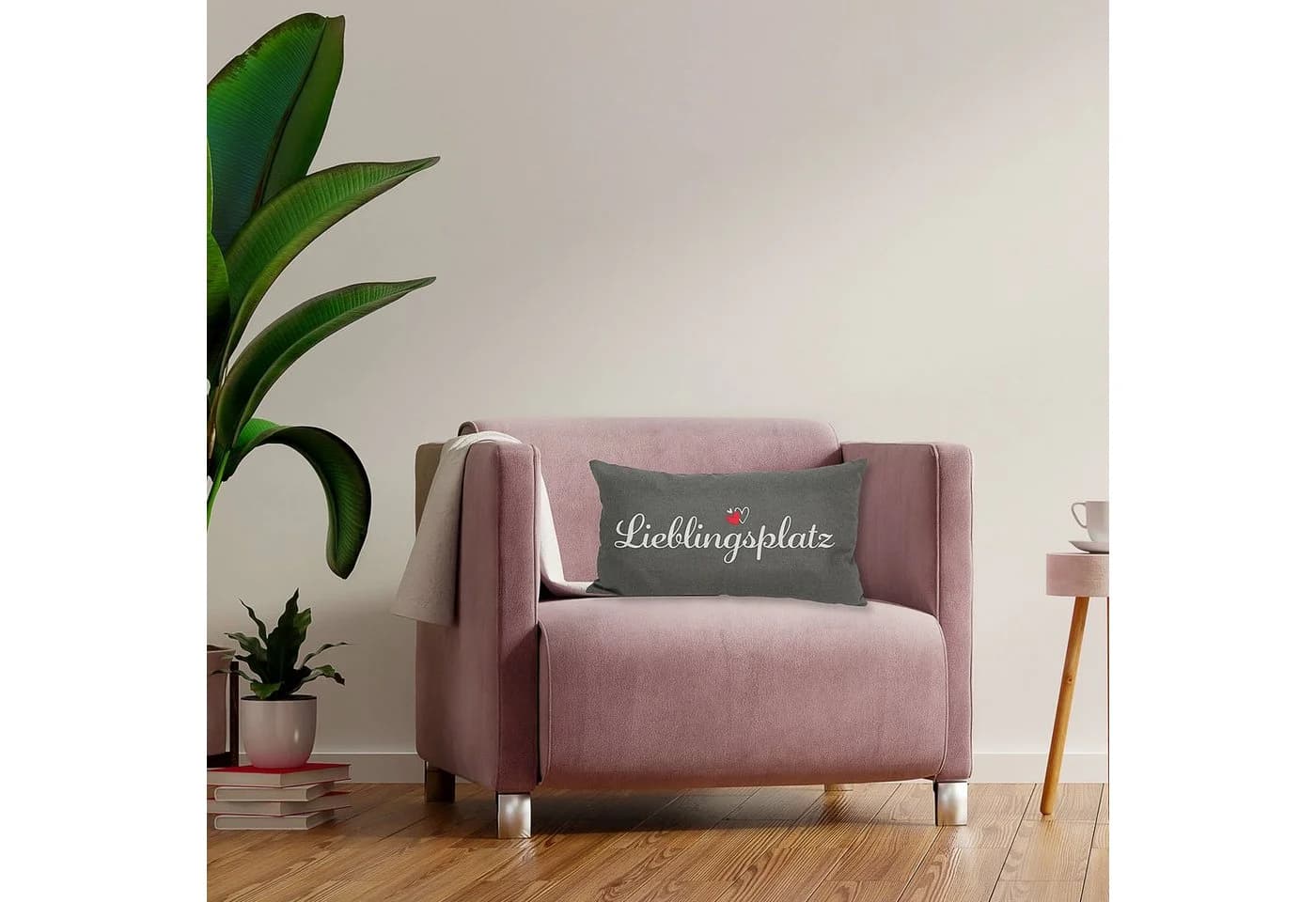 CEPEWA Dekokissen Lieblingsplatz Kuschelkissen - Bild 3