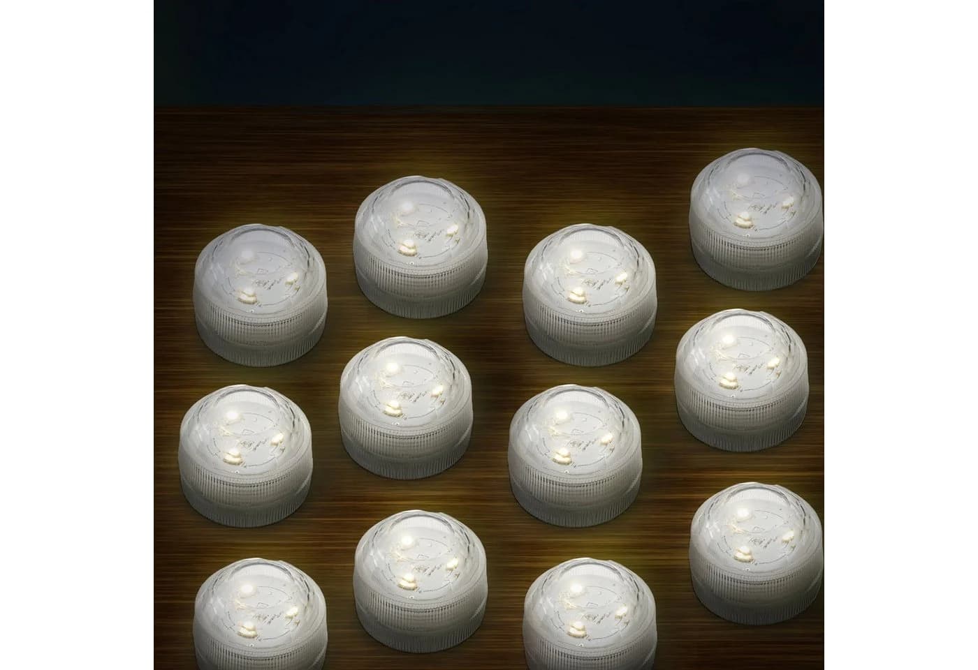 CEPEWA LED Teelicht 12er Set Warmweiß Transparent - Bild 4
