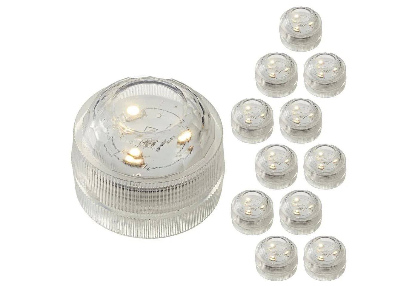 CEPEWA LED Teelicht 12er Set Warmweiß Transparent - Bild 5