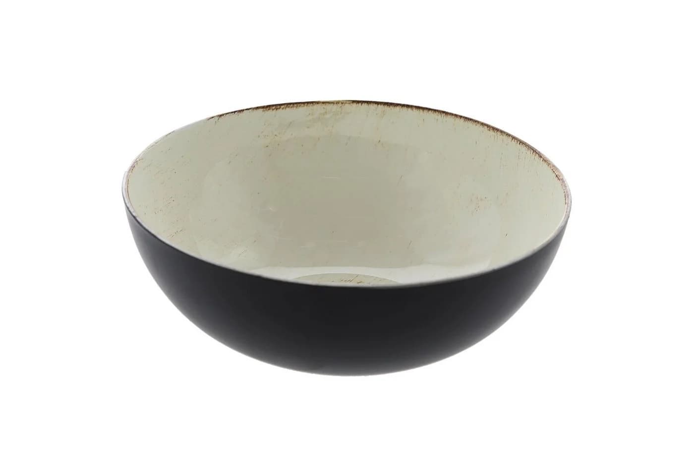 CEPEWA Dekoschale rund creme/schwarz Antikoptik - Bild 4