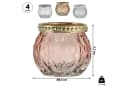 CEPEWA Teelichthalter Teelichtglas 4er Set Orientalisch Bild 1