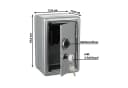 CEPEWA Spardose Tresor Metall Silber mit Zahlenschloss Bild 1