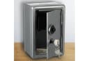 CEPEWA Spardose Tresor Metall Silber mit Zahlenschloss Bild 3