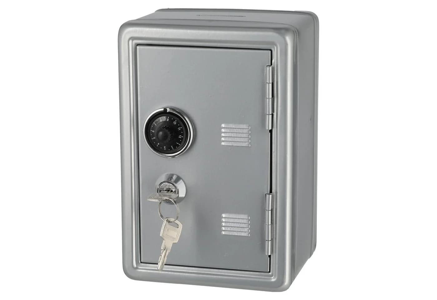 CEPEWA Spardose Tresor Metall Silber mit Zahlenschloss - Bild 5