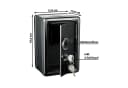 CEPEWA Spardose Tresor Metall Schwarz Bild 1