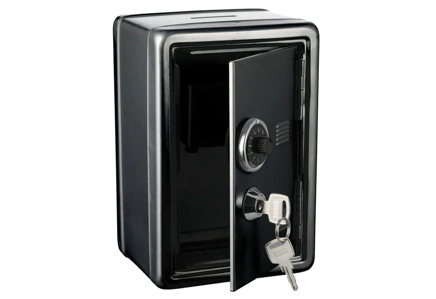 CEPEWA Spardose Tresor Metall Schwarz - Bild 4