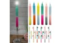 CEPEWA Stabkerzen 24er Set Bunt Paraffin Dip-Dye Bild 2