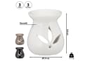 CEPEWA Duftlampe 3er Set Keramik Schwarz/Weiß/Braun Bild 1