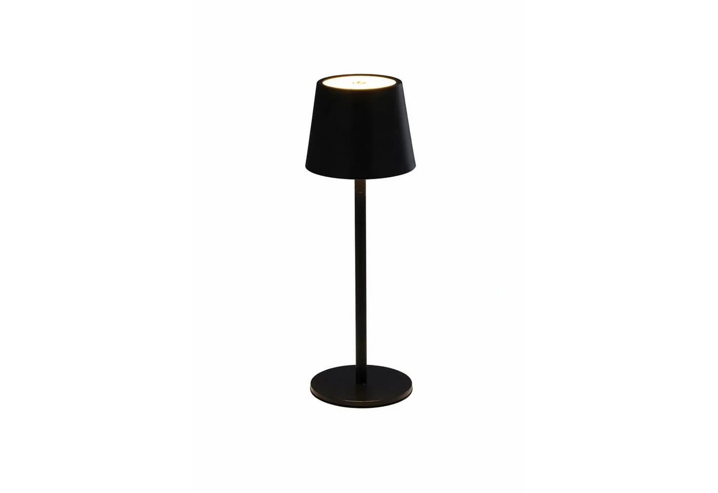 CEPEWA LED Tischleuchte Touch Akku Schwarz USB