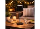 CEPEWA LED Tischleuchte Touch Akku Schwarz USB Bild 4