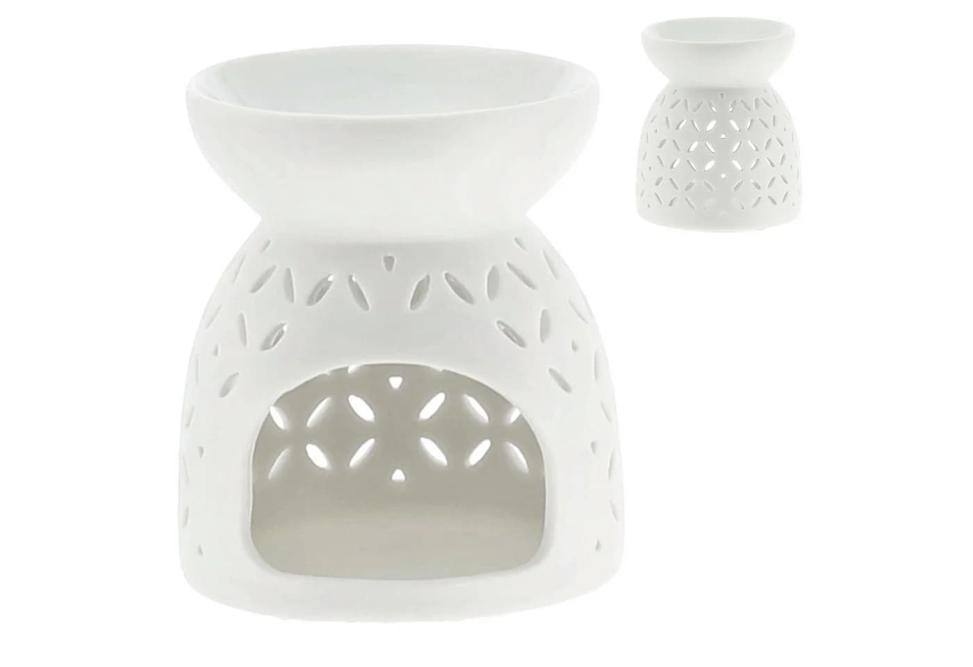 CEPEWA Duftlampe 4er Set Keramik mit Schriftzug und Muster - Bild 4