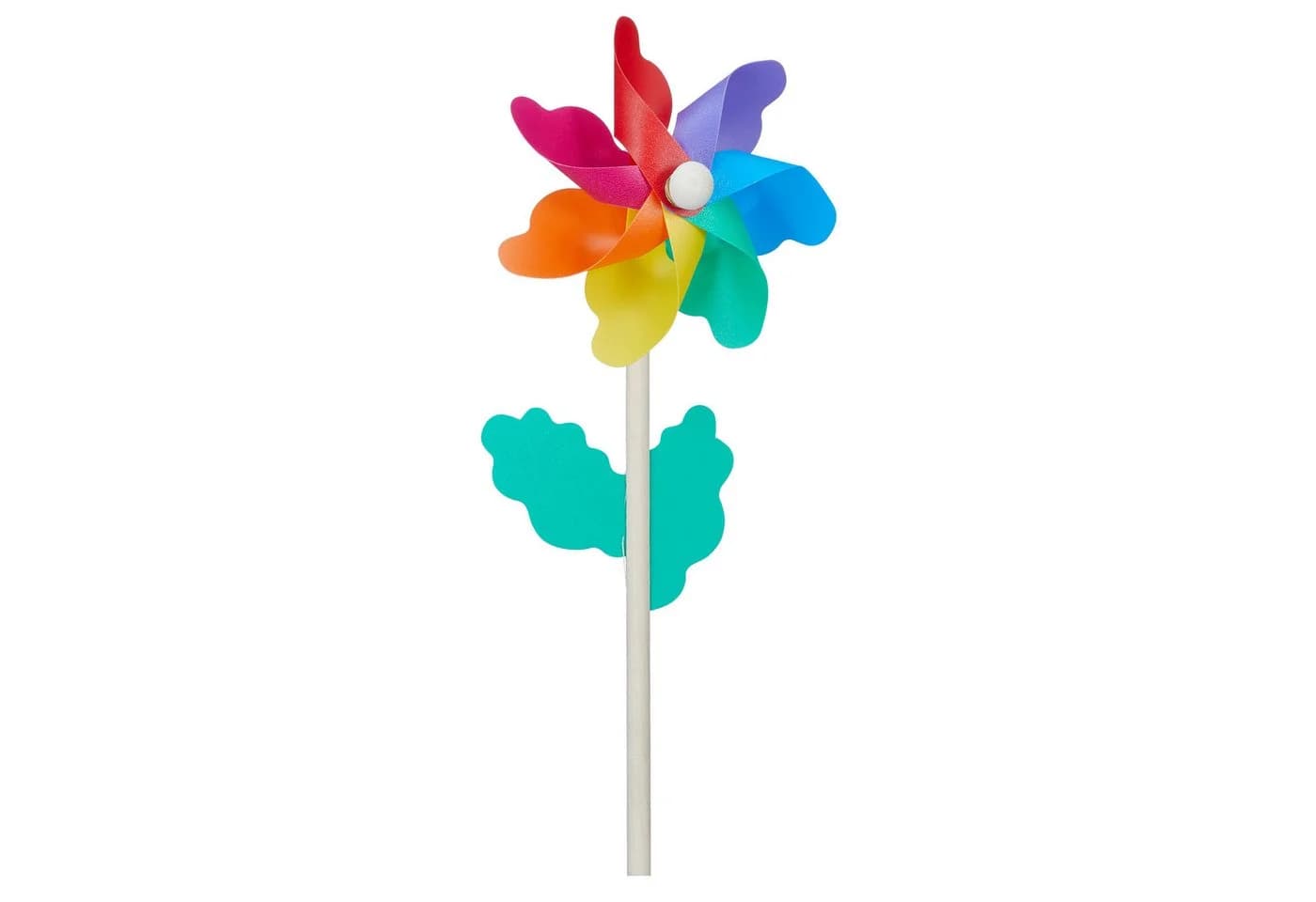 CEPEWA Windspiel Windrad 6er Set Ø11cm H30cm Holzstab Kunststoff bunt - Bild 4