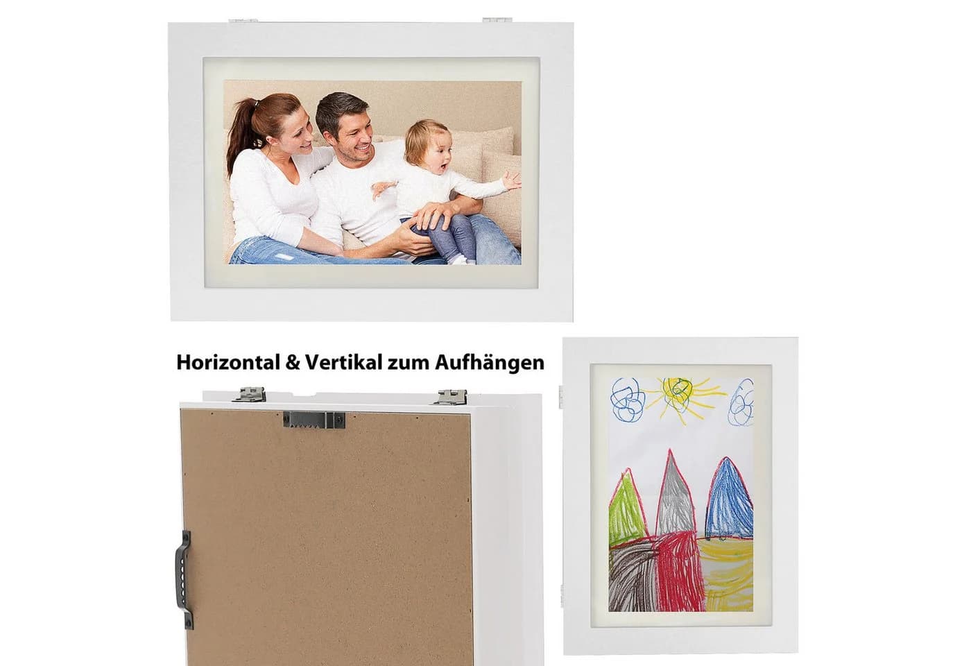 CEPEWA Bilderrahmen aufklappbar weiß für 50 Fotos - Bild 5
