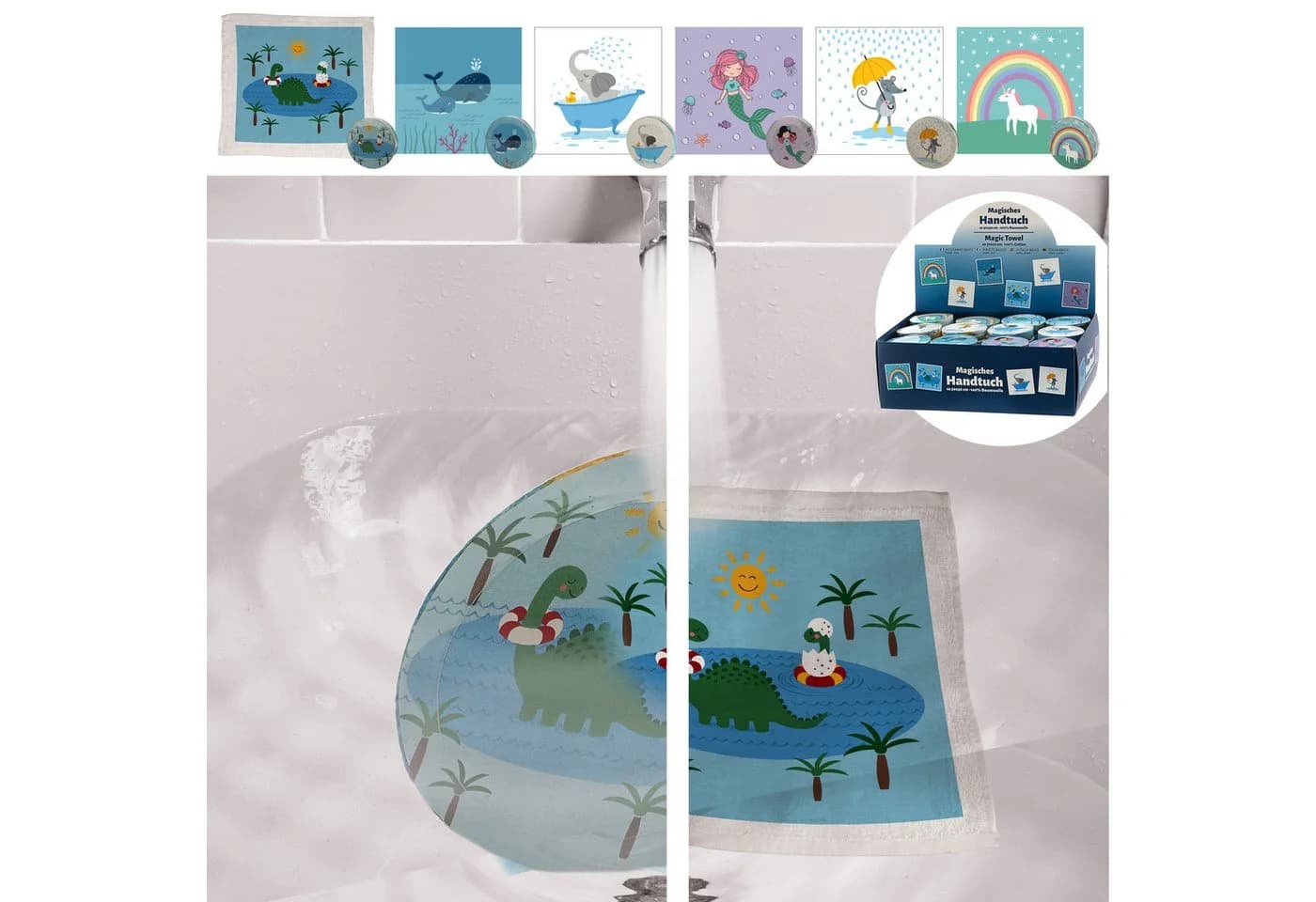 CEPEWA Magisches Handtuch 72er Set 30x30cm Baumwolle - Bild 2