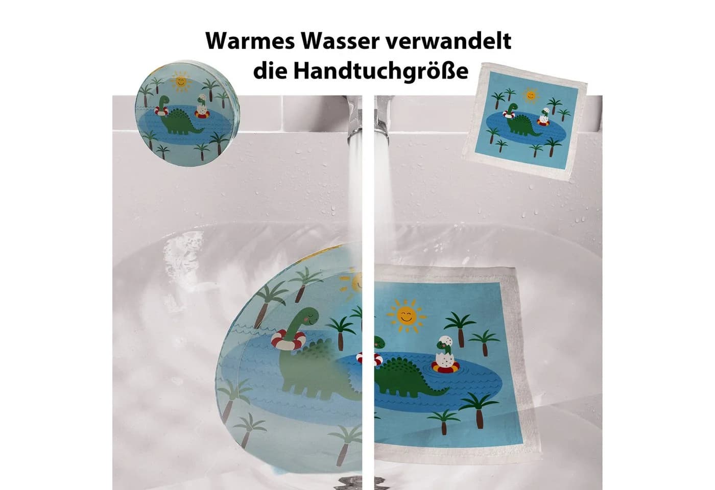CEPEWA Magisches Handtuch 72er Set 30x30cm Baumwolle - Bild 3
