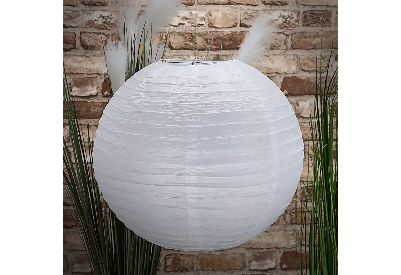 CEPEWA Papierlampion 6er Set Weiß Ø35cm Laterne Deko - Bild 3