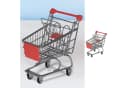 CEPEWA Miniatur-Einkaufswagen Silber/Rot Spielzeug Organizer Bild 4