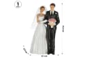 CEPEWA Hochzeitspaar Tortenfigur Weiß Schwarz Polyresin Brautpaar Deko Bild 1