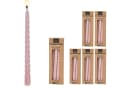 CEPEWA Spitzkerze 'Twisted' 24er Set Rosa Bild 5