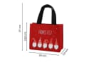Annastore Geschenktaschen 4er Set aus Filz Weihnachten Rot/Anthrazit Bild 1