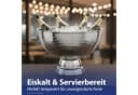 CEPEWA Sektkühler Schale Edelstahl Gehämmert Silber Bild 4