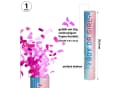 CEPEWA Konfetti Party-Popper 'Boy or Girl' Rosa Papier Bild 1